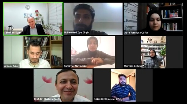 REKTÖR ÇALIŞ İLAHİYAT ÖĞRENCİLERİYLE BİR ARAYA GELDİ