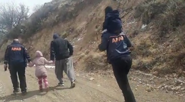 BABA VE 2 ÇOCUĞU AFAD KURTARDI