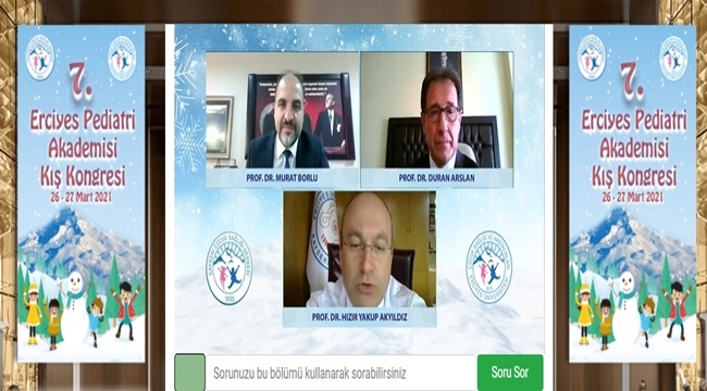 ERÜ'DE ÇOCUK SAĞLIGI VE HASTALIKLARI ANABİLİM DALI KONGRESİ GERÇEKLEŞTİ