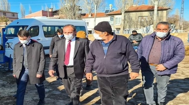 KAYMAKAM VE BAŞKAN'DAN GEÇMİŞ OLSUN ZİYARETİ