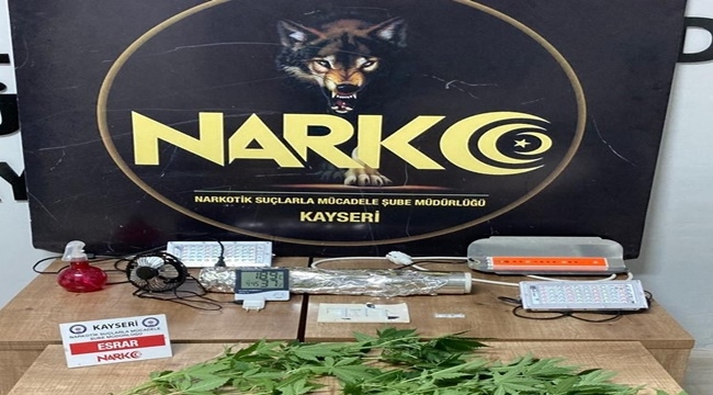KAYSERİ POLİSİNDEN UYUŞTURUCU OPERASYONU: 4 GÖZALTI