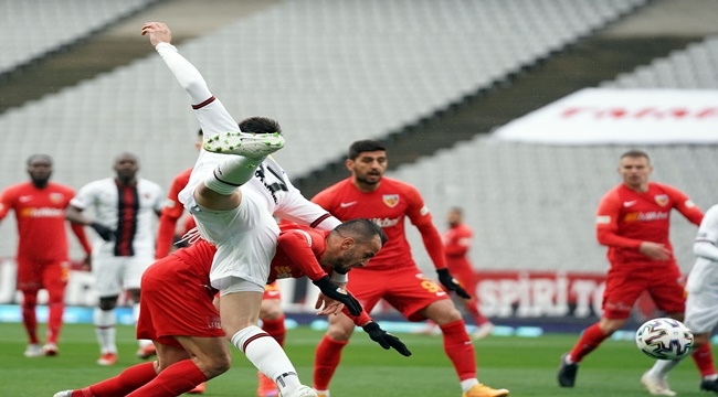 KAYSERİSPOR ELİ BOŞ DÖNÜYOR