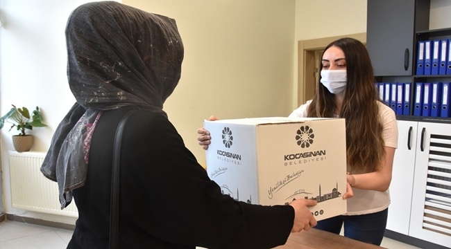 KOCASİNAN'DAN ÇÖLYAKLILARA GIDA PAKETİ