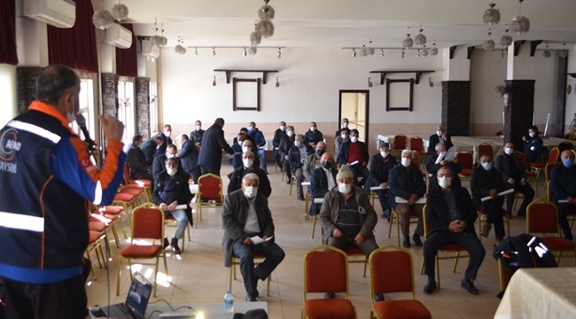 MUHTARLARA AFET EĞİTİMİ