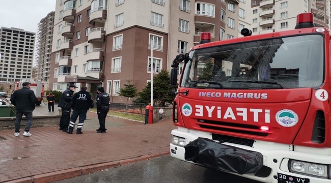 TALAS'TA ÇIKAN YANGIN KORKUTTU