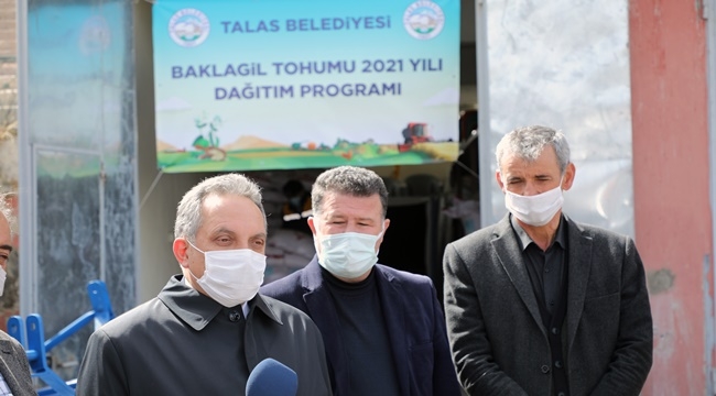 TALAS'TAN ÇİFTÇİYE TOHUM DESTEĞİ