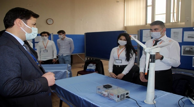 TEKNİK LİSE ÖĞRENCİLERİN PROJELERİ BİLİM FUARINDA SERGİYE AÇILDI