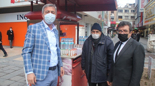 YÜCEL'DEN ESNAF ZİYARETİ