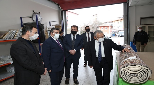 BÜYÜKKILIÇ, KAYMEK İHTİSAS MERKEZİ'NDE  İNCELEMELERDE BULUNDU