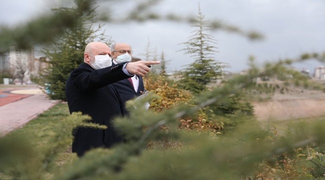 ÇOLAKBAYRAKDAR, PARK ÇALIŞMALARINI İNCELEDİ