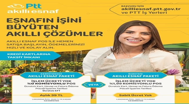 PTT'DEN GİRİŞİMCİLERE MÜJDE