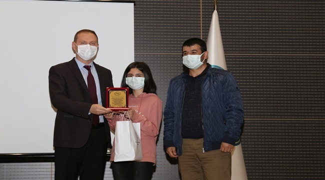 'SUYUN DEĞERİ' KONULU YARIŞMAYA DERECEYLE GİRENLERE ÖDÜL VERİLDİ