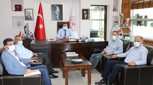 KABAKCI ŞUBE MÜDÜRLERİ İLE BİR ARAYA GELDİ