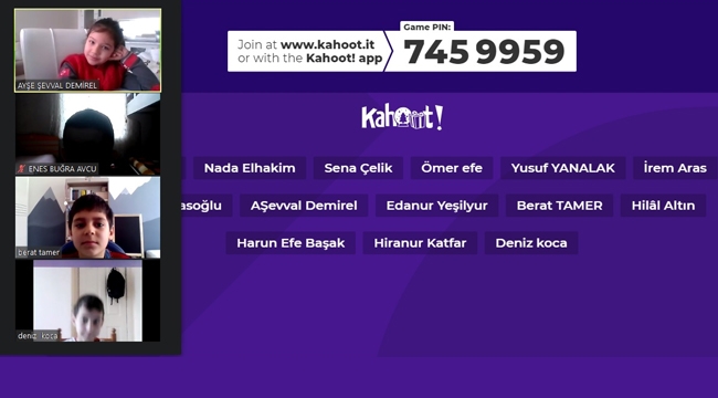 ÖĞRENCİLER KAHOOT'TA BULUŞUYOR PROJESİ