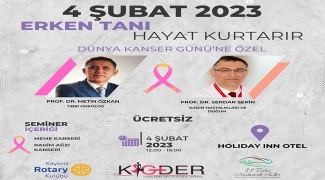 KAYSERİ ROTARY KULÜBÜNDEN BİR İLK DAHA...