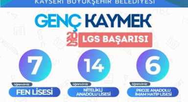 KAYMEK, LGS'DE 308 ÖĞRENCİYİ HAYALLERİNDEKİ LİSELERE YERLEŞTİRDİ