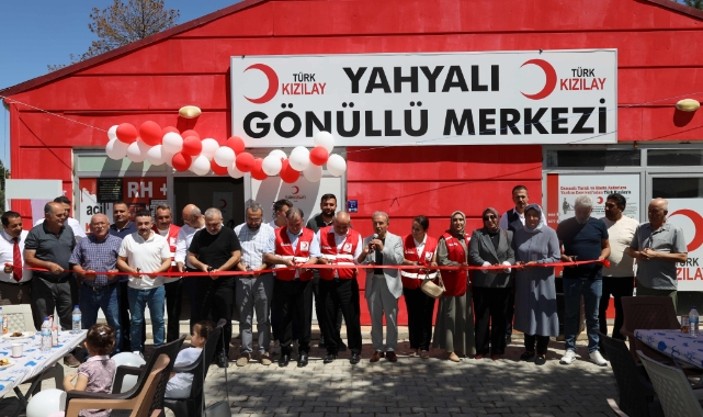 TÜRK KIZILAY YAHYALI GÖNÜLLÜ MERKEZİ AÇILDI