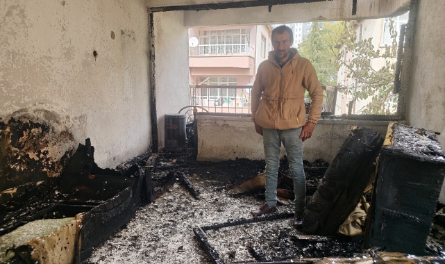 EVİ YANAN AİLEYE TALAS'TAN YARDIM ELİ