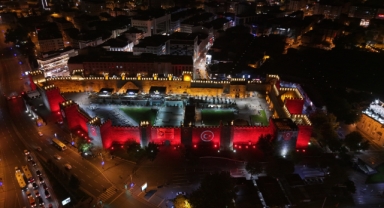 KAYSERİ KALESİ LED İLE AYDINLATILDI