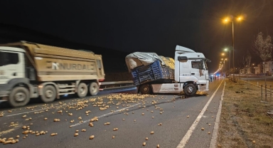 PATATES YOLA SAÇILDI