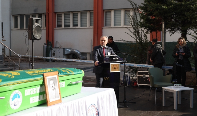 VEFAT EDEN UZMAY İÇİN ERÜ'DE TÖREN DÜZENLENDİ