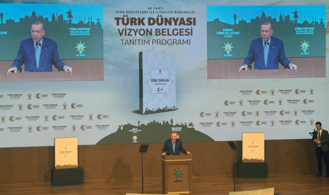 BAŞKAN YALÇIN, TÜRK DÜNYASI VİZYON BELGESİ TANITIM PROGRAMINDA