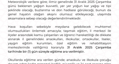 EĞİTİME KAR TATİLİ