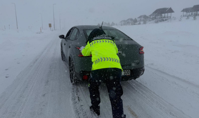KAYSERİ'DE ULAŞIMA KAR ENGELİ