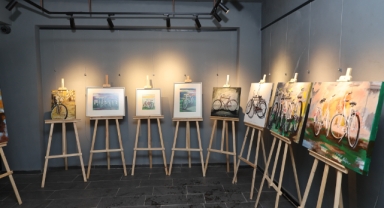 SU GALERİSİNDE SANAT VE BİSİKLET BULUŞMASI
