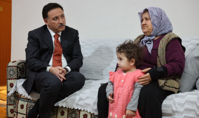 VALİ ÇİÇEK'TEN EV ZİYARETİ