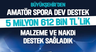 BÜYÜKKILIÇ'TAN AMATÖR SPORA 5,6 MİLYON TL'LİK DEV DESTEK