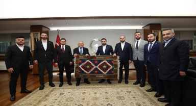 BÜYÜKKILIÇ, TÜGVA GENEL BAŞKANI BEŞİNCİ'Yİ AĞIRLADI