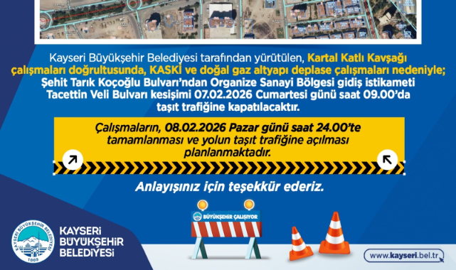 BÜYÜKŞEHİRDEN SÜRÜCÜLERE YOL UYARISI
