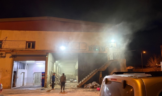 KAYSERİ'DE HAYVANSAL YAN ÜRÜNLER TESİSİNDE YANGIN