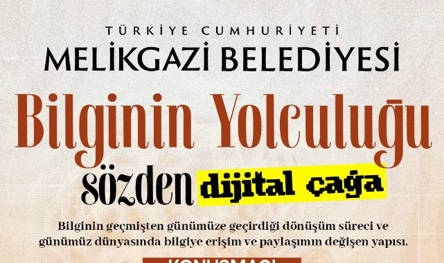 SANAT MELİKGAZİ'DE KONFERANS VE ATÖLYE BİR ARADA YAPILACAK