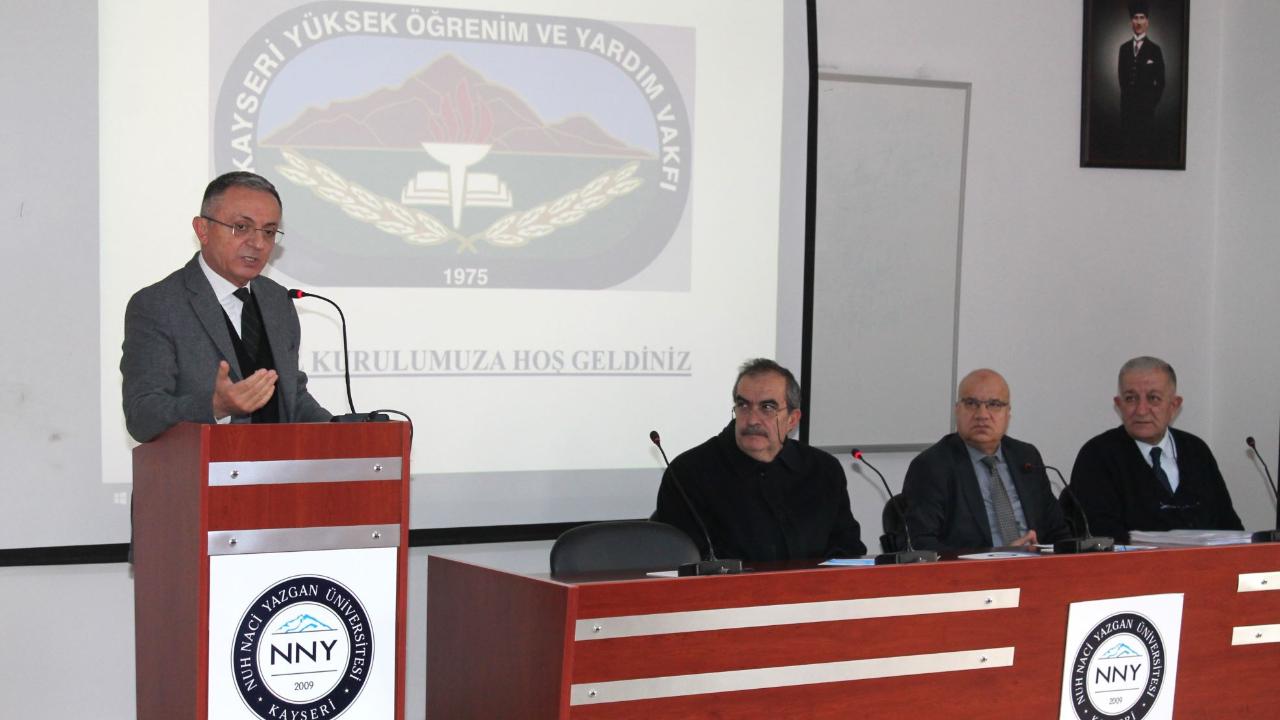 KAYSERİ YÜKSEKÖĞRENİM VE YARDIM VAKFI OLAĞAN GENEL KURULU YAPILDI