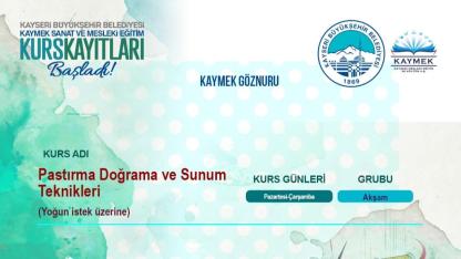 KAYSERİ PASTIRMASI İÇİN ÖZEL KURS