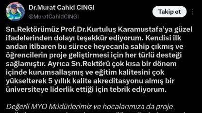 CINGI’DAN START-UP TEŞEKKÜRÜ