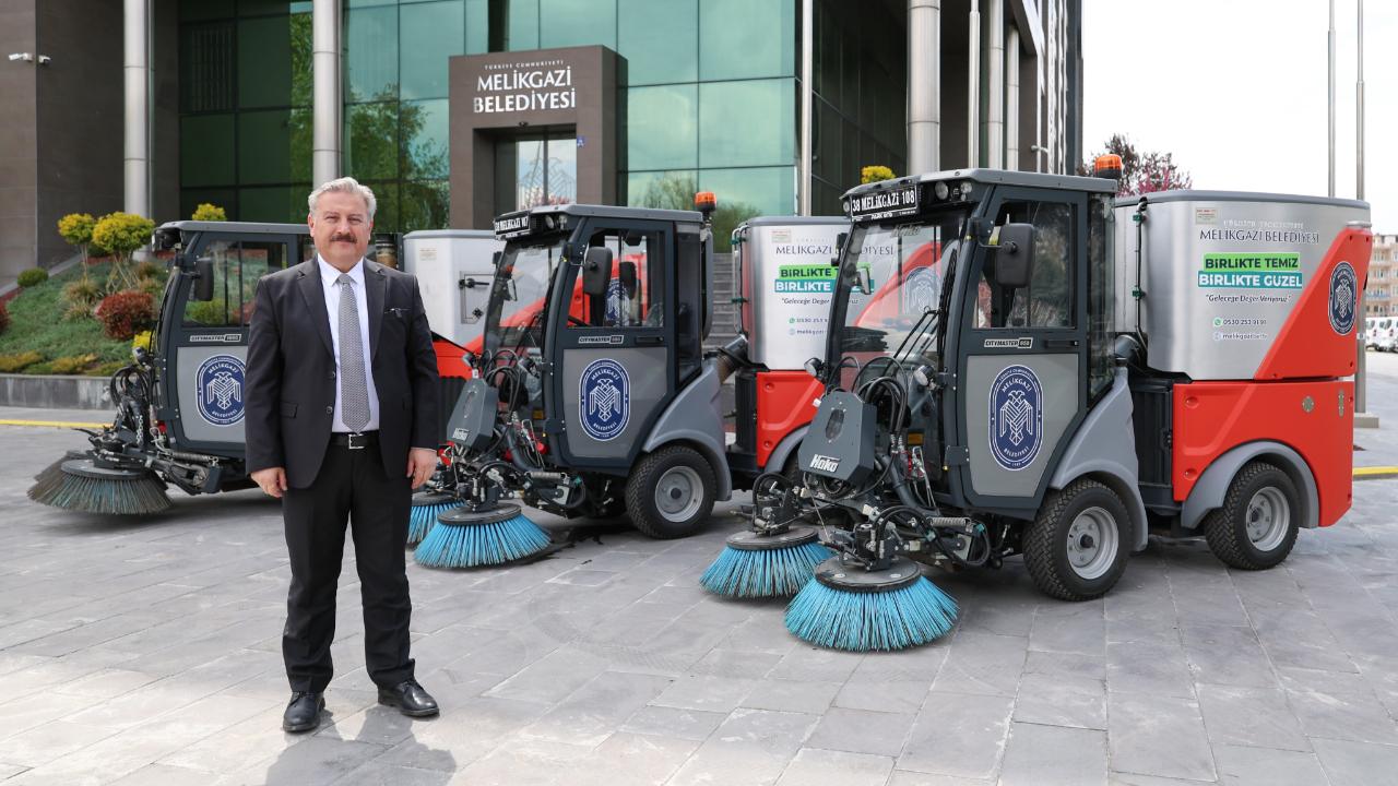 MELİKGAZİ'DE YENİ ARAÇLAR SAHADA