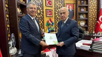 AKAY, ŞEKER SEKTÖRÜNÜN SORUN VE ÇÖZÜM ÖNERİLERİNİ BAHÇELİ’YE SUNDU
