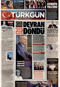Türkgün Gazetesi Gazete Manşeti