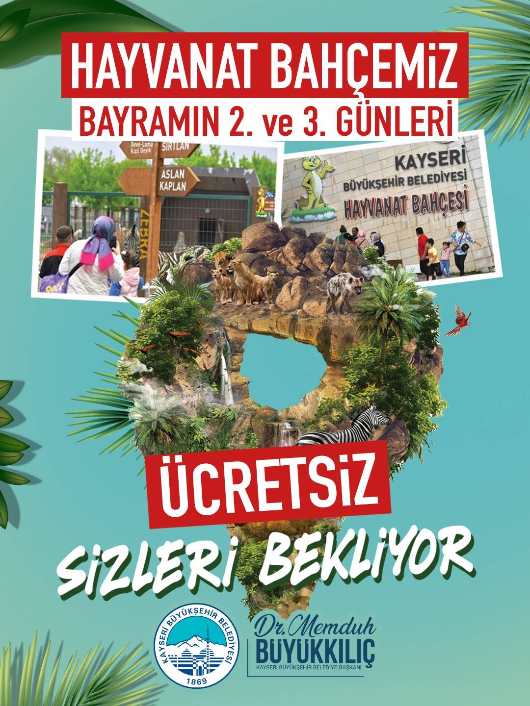HAYVANAT BAHÇESİ BAYRAMDA ÜCRETSİZ