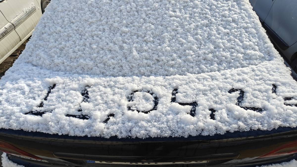 KAYSERİ'YE NİSAN AYINDA KAR YAĞDI