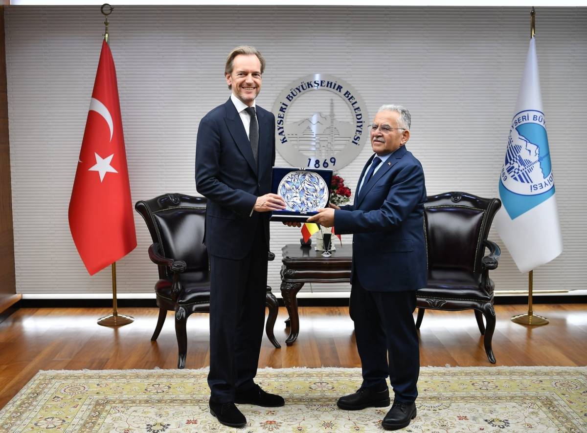 BELÇİKA BÜYÜKELÇİSİNİ AĞIRLAYAN BÜYÜKKILIÇ’TAN AB VURGUSU