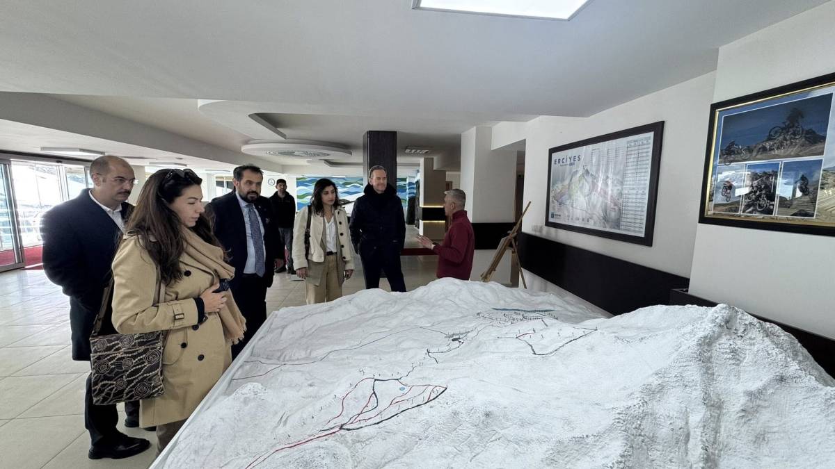 BELÇİKA HEYETİ, ERCİYES’E HAYRAN KALDI