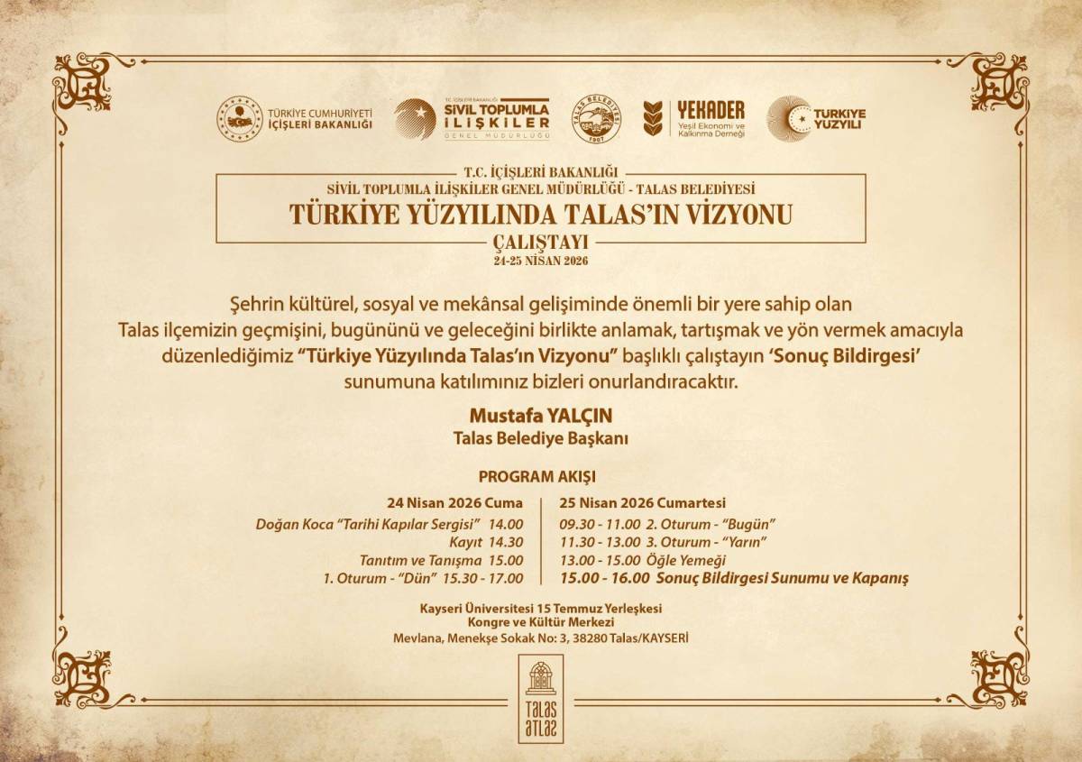 TALAS, GELECEĞİNİ ORTAK AKILLA ŞEKİLLENDİRİYOR