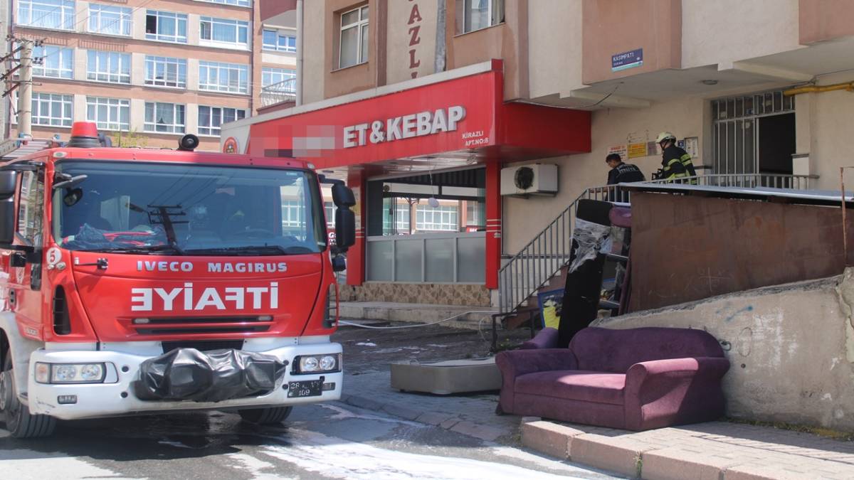 LOKANTANIN BACASINDA ÇIKAN YANGIN SÖNDÜRÜLDÜ