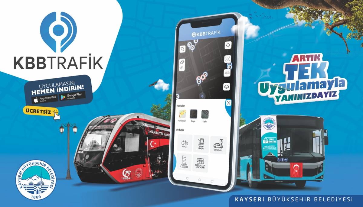 KAYSERİ BÜYÜKŞEHİR, KBB TRAFİK UYGULAMASINI SAHADA TANITTI